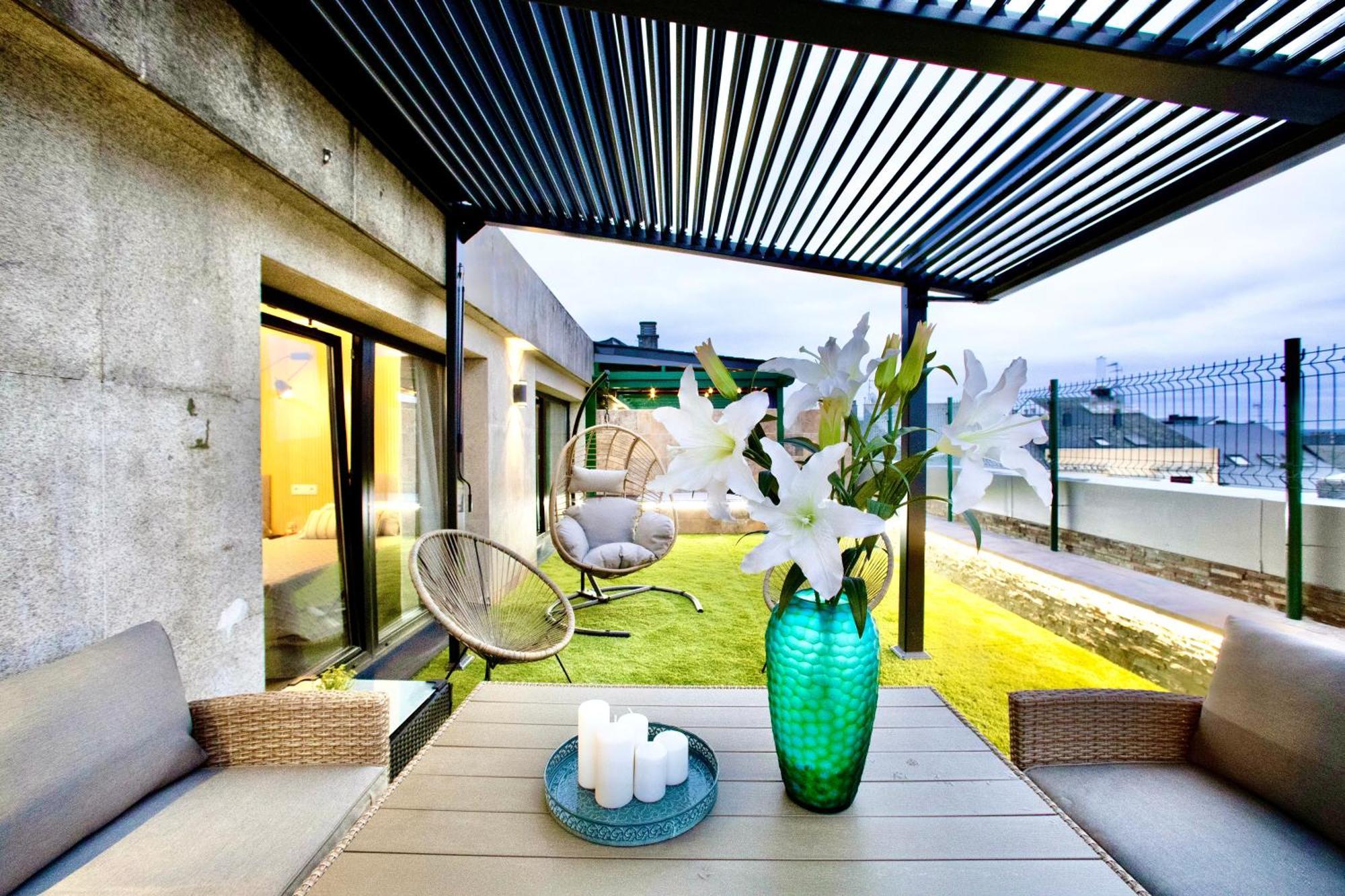 Appartement Lucus Skyline & Terrace à Lugo Extérieur photo