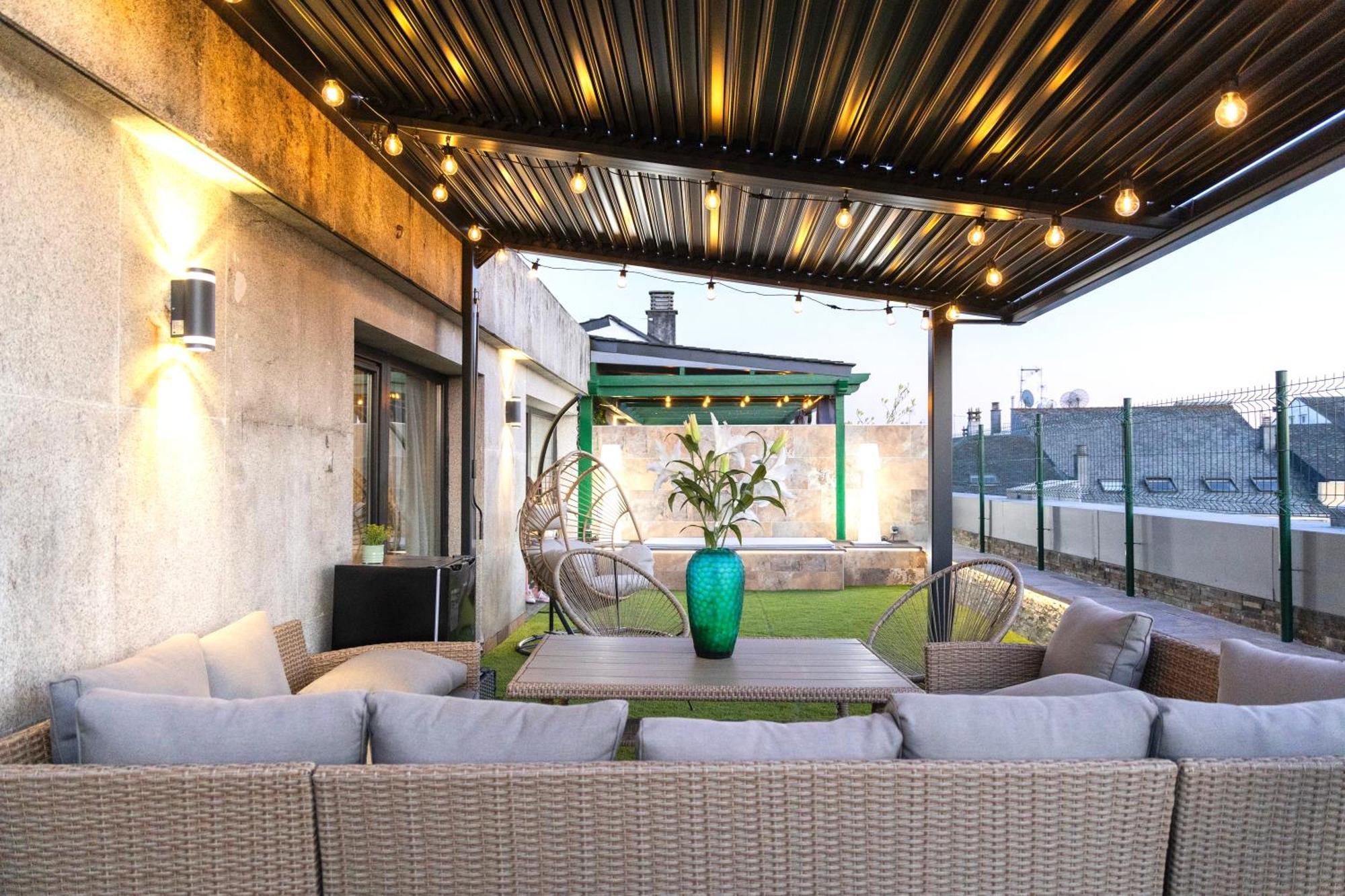 Appartement Lucus Skyline & Terrace à Lugo Extérieur photo