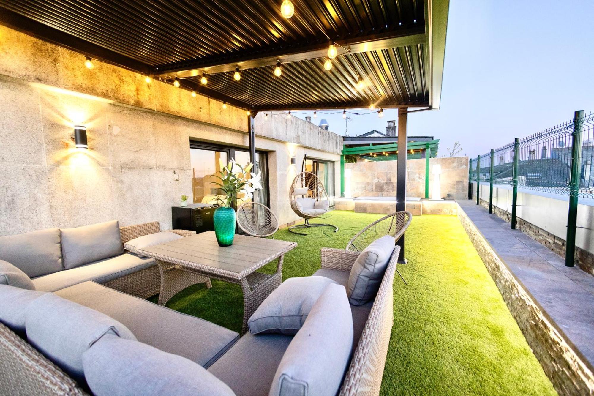 Appartement Lucus Skyline & Terrace à Lugo Extérieur photo